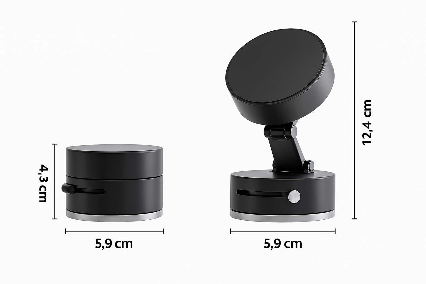Holdix Magnet Auto Handyhalterung – Premium MagSafe Halter mit N55 Magnet & 360° Gelenk