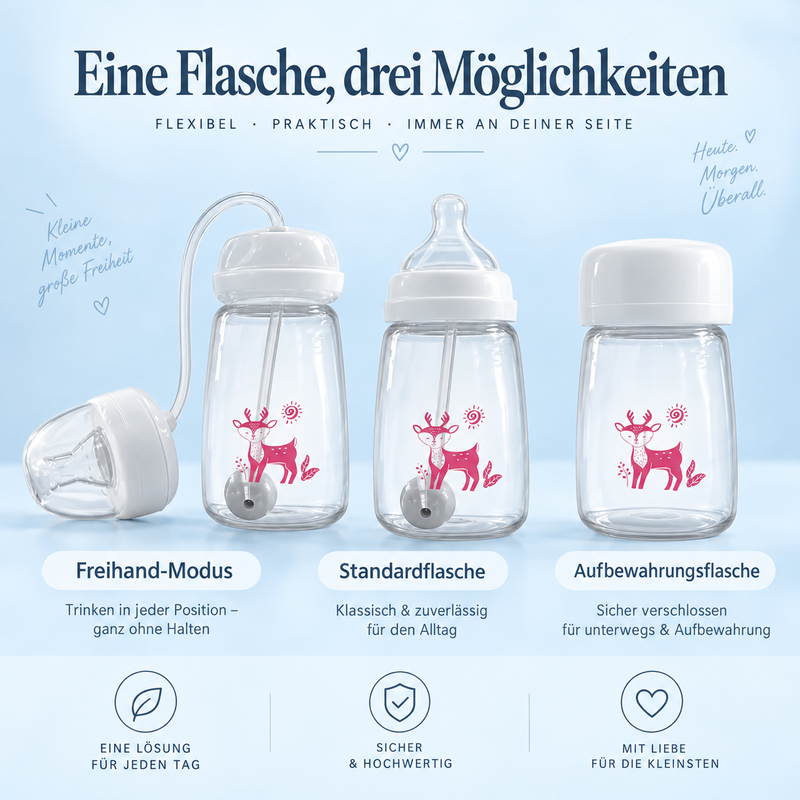 NouriFree™ – Flexibles 3-in-1 Flaschensystem