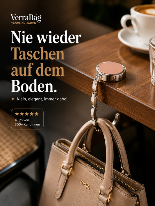 Deine Tasche gehört nicht auf den Boden