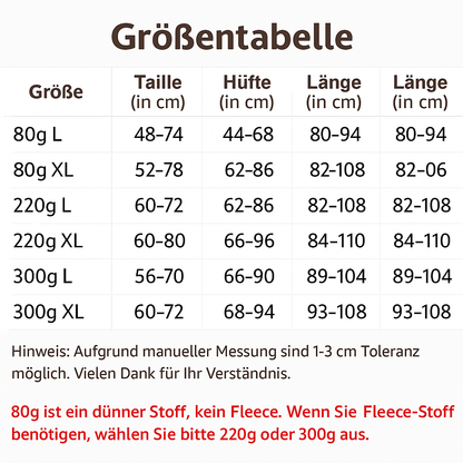 ThermaSoft™ Fleece Strumpfhose – Warm, Dehnbar & Hoher Bund | Winter-Leggings Look