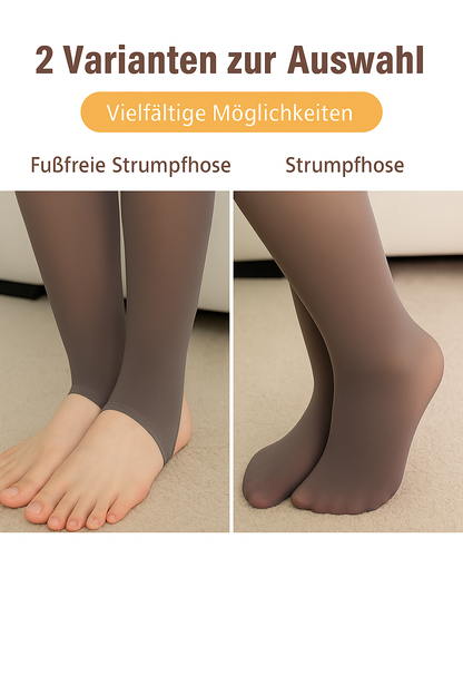 ThermaSoft™ Fleece Strumpfhose – Warm, Dehnbar & Hoher Bund | Winter-Leggings Look