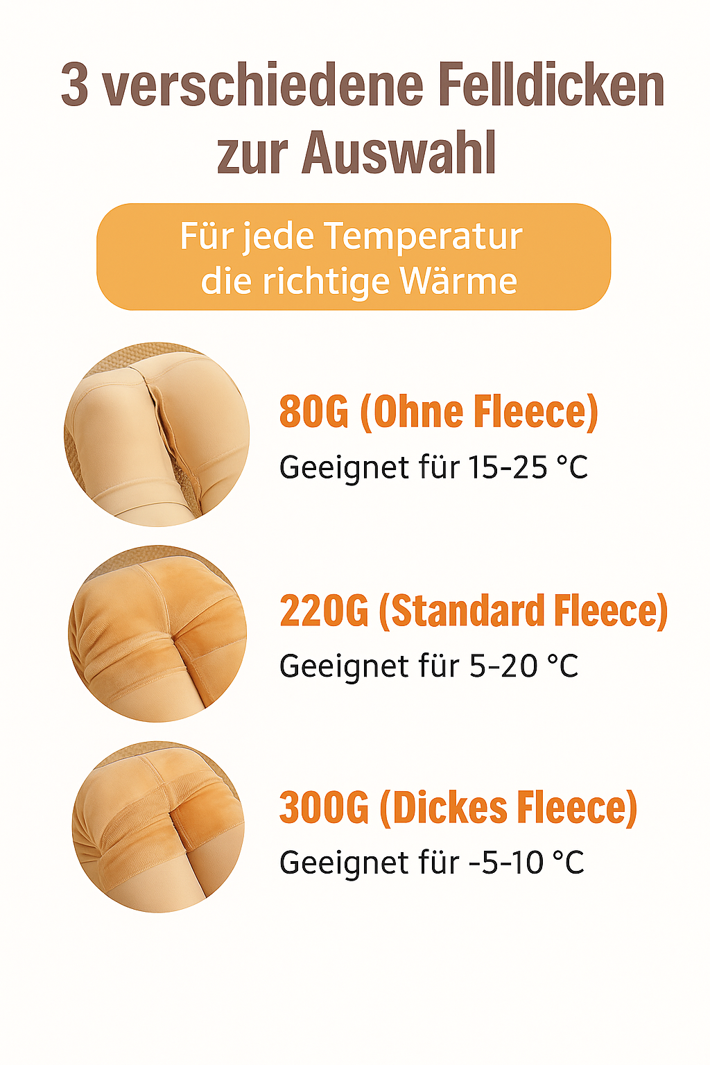 ThermaSoft™ Fleece Strumpfhose – Warm, Dehnbar & Hoher Bund | Winter-Leggings Look