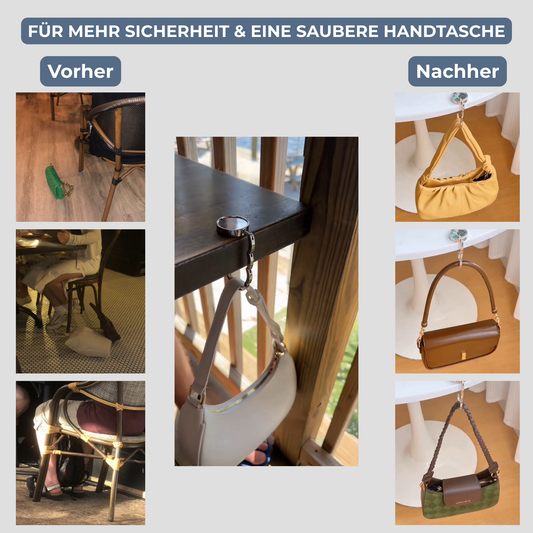 Stell deine Tasche nie wieder auf den Boden
